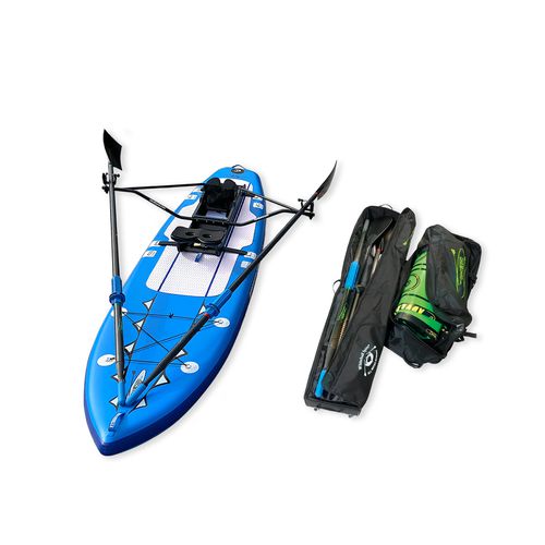 Aufblasbares SUP -  Fitness Row 12′ Combo Package (Blue) - Whitehall Rowing & Sail - Allround / für Yoga / für Erwachsene