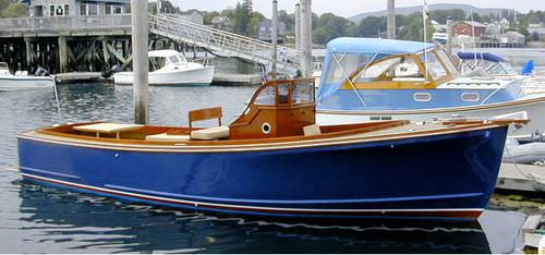 Cabin-Cruiser / Innenborder - 28 PICNIC LAUNCH - Ellis Boat - Open / klassisch