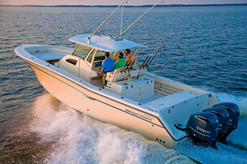 Außenborder-Konsolenboot - Canyon 376 - Grady-White - dreimotorig / mit Mittelkonsole / Sportfischer