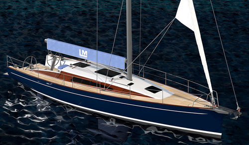 Segelboot für Fahrten- und Regattasegeln - LM46  - Lyman Morse - 2 Kabinen / Bugspriet / mit Doppelsteuerrad