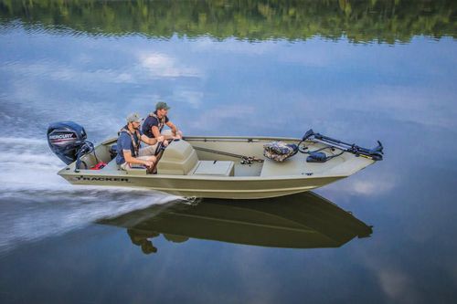 Jon-Boat / Außenborder - GRIZZLY® 1648 SC - Fisher - Open / mit Seitenkonsole / Sportfischer