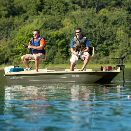 Offenes Boot / Außenborder - PRO 120 - KL Outdoor - elektrisch / Sportfischer / Aluminium