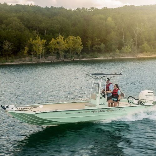 Jon-Boat / Außenborder - Big Daddy - SeaArk Boats - Open / mit Mittelkonsole / Sportfischer