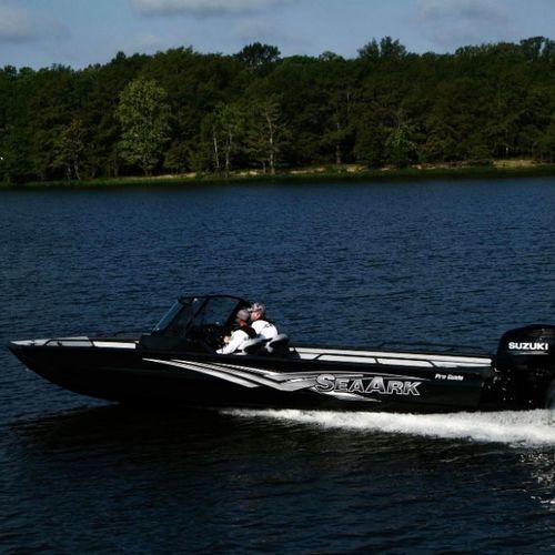Jon-Boat / Außenborder - ProGuide - SeaArk Boats - Open / mit Doppelkonsole / Sportfischer