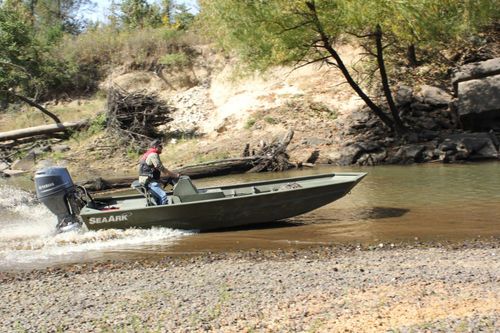 Jon-Boat / Außenborder - 1860 MVJT - SeaArk Boats - Open / mit Seitenkonsole / Sportfischer