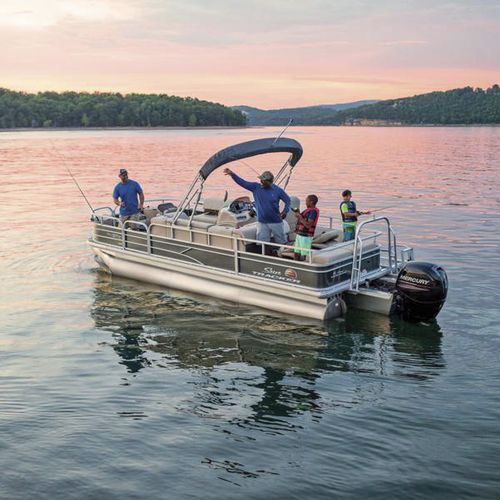 Außenborder-Pontonboot - FISHIN' BARGE® 20 DLX - Sun Tracker - Sportfischer / max. 10 Personen