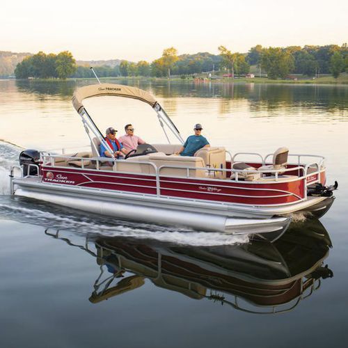 Außenborder-Pontonboot - FISHIN' BARGE® 24 DLX - Sun Tracker - Sportfischer / max. 12 Personen