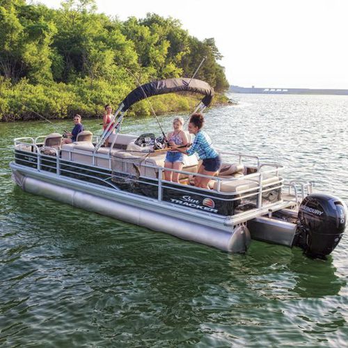 Außenborder-Pontonboot - FISHIN' BARGE® 24 XP3 - Sun Tracker - tri-tube / Sportfischer / max. 12 Personen
