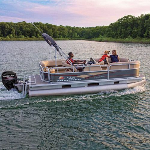 Außenborder-Pontonboot - PARTY BARGE® 18 DLX - Sun Tracker - max. 9 Personen
