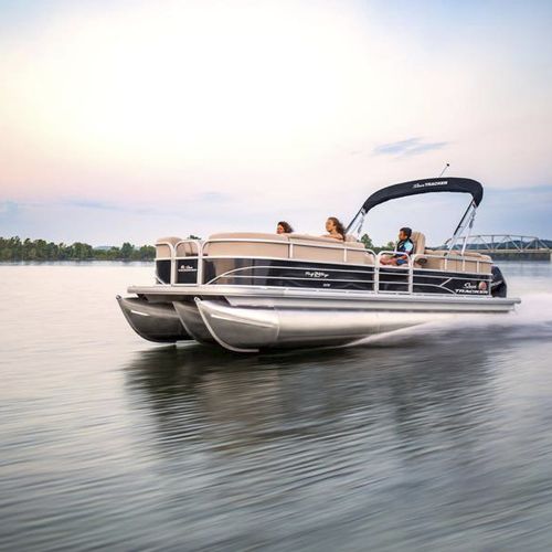 Außenborder-Pontonboot - PARTY BARGE® 24 XP3 - Sun Tracker - tri-tube / Wasserski / max. 12 Personen