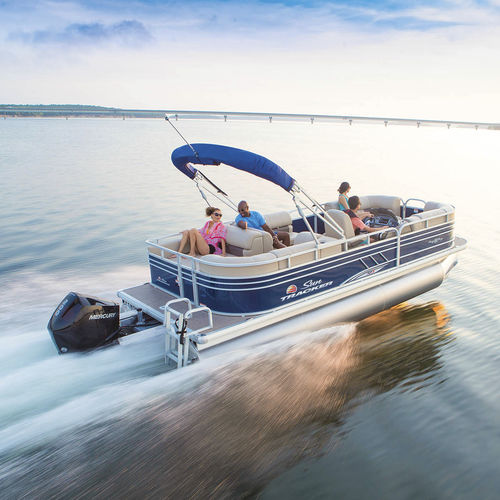 Außenborder-Pontonboot - PARTY BARGE® 22 RF XP3 - Sun Tracker - Open / mit Seitenkonsole / für Kreuzfahrten