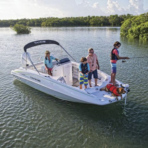 Deck-Boat / Außenborder - 2150 CC - Tahoe - Wakeboard / Wasserski / max. 10 Personen