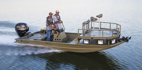 Jon-Boat / Außenborder - 1860 MVX SPORTSMAN - Triton Boats - mit Mittelkonsole / Sportfischer / Aluminium