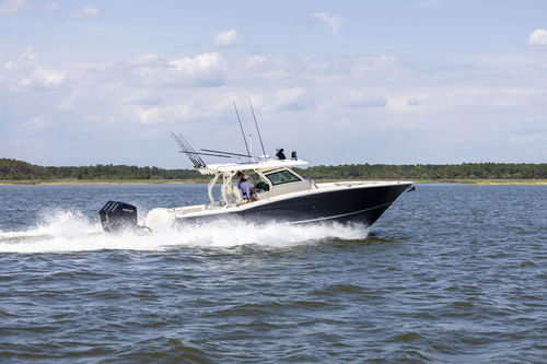 Express-Cruiser / Außenborder - 400 LXF - Scout Boats - zweimotorig / Open / mit Mittelkonsole