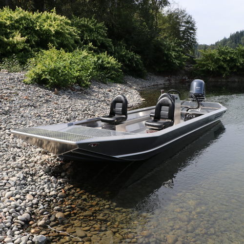 Jon-Boat / Außenborder - ALASKAN LT - Wooldridge - Open / mit Mittelkonsole / Sportfischer