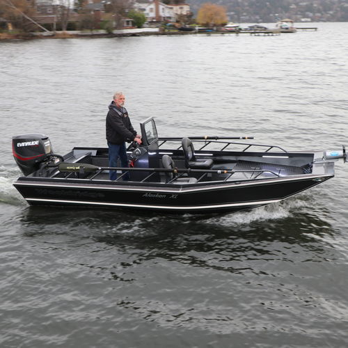 Jon-Boat / Außenborder - ALASKAN XL - Wooldridge - Open / mit Mittelkonsole / Sportfischer