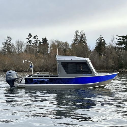 Angelboot für Tagesfahrten / Außenborder - PYBUS OFFSHORE 21' - Wooldridge - mit Steuerhaus / Aluminium