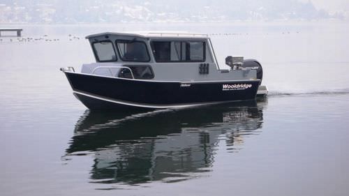 Angelboot für Tagesfahrten / Außenborder - 20' SS PILOTHOUSE - Wooldridge - mit Steuerhaus / Offshore / Aluminium
