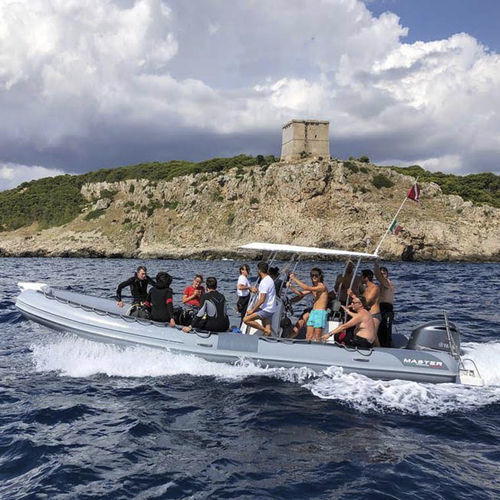 Taucherbasisboot Berufsschiff - 775 - Master - Außenborder / Festrumpf-Schlauchboot