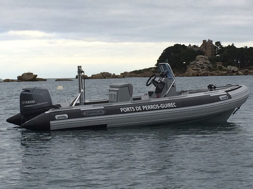 Patrouillenboot Berufsschiff - CD 18VPRO - Zeppelin - Rettungsboot / Außenborder / Festrumpf-Schlauchboot