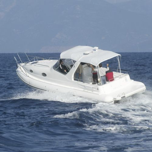Innenborder-Schlauchboot - CABIN 9 - Mostro - zweimotorig / halbstarr / mit Mittelkonsole