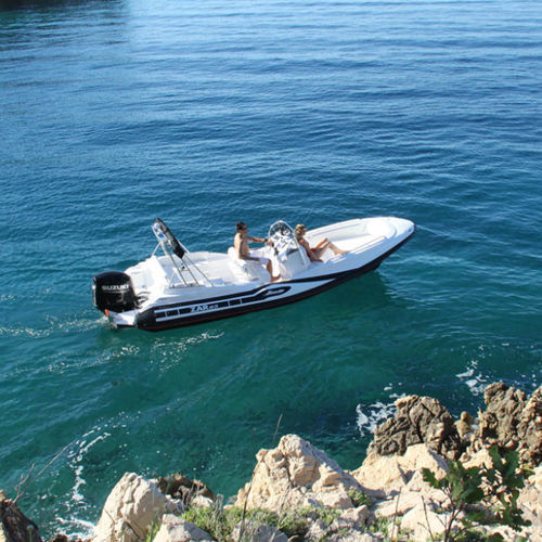 Außenborder-Schlauchboot - ZAR 65 SUITEPLUS - Zar Formenti - halbstarr / Open / mit Mittelkonsole