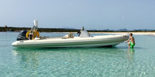 Außenborder-Schlauchboot - S 785 - Ribeye - halbstarr / mit Jockey-Konsole / max. 14 Personen