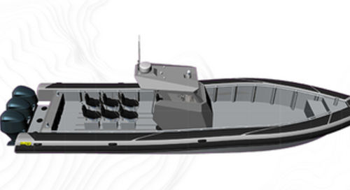Patrouillenboot Berufsschiff - 1200 ALURAID - Sillinger - Rettungsboot / Taucherbasisboot / Hafenservice-Boot