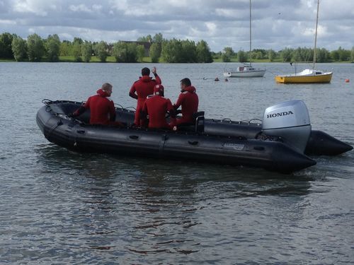 Such- und Rettungsboot Berufsschiff - 630 UM - Sillinger - Taucherbasisboot / Hafenservice-Boot / Außenborder
