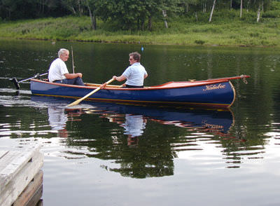 Kanu für Angelsport - THE KINGFISHER - Northwoods - Zweisitzer / Holz
