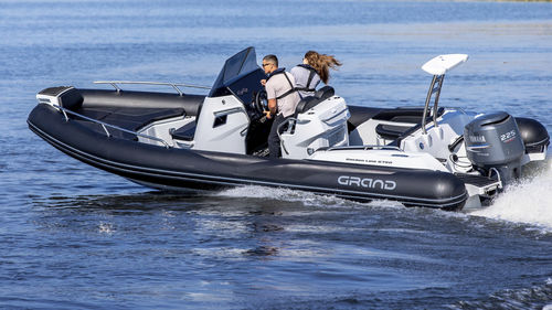 Außenborder-Schlauchboot - G750 - GRAND Inflatable Boats - halbstarr / Open / mit Mittelkonsole
