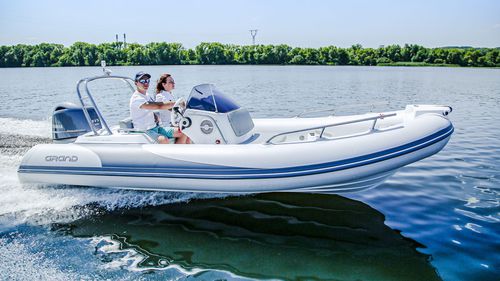 Außenborder-Schlauchboot - G500  - GRAND Inflatable Boats - halbstarr / Open / mit Seitenkonsole
