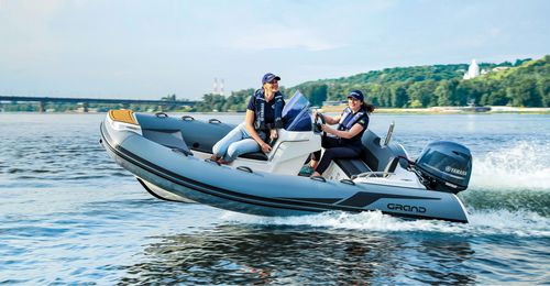 Außenborder-Schlauchboot - G420 - GRAND Inflatable Boats - halbstarr / Open / mit Seitenkonsole