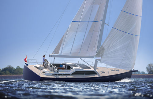 Segelyacht für Kreuzfahrten - 50CS - Contest Yachts - 3 Kabinen / mit offenem Heck / Bugspriet