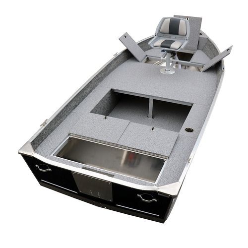 Bass-Boat / Außenborder - 450 Bass - MARINE - Open / für Angelsport / Aluminium