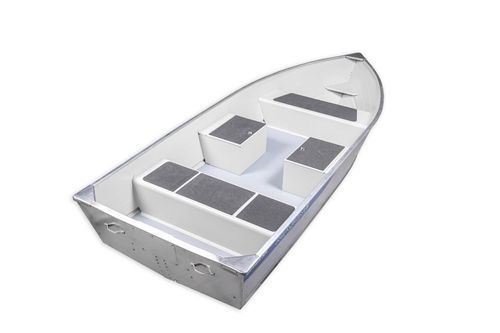 Jon-Boat / Außenborder - 400 FISH AR - MARINE - Open / für Angelsport / Aluminium