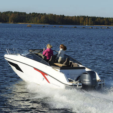 Cabin-Cruiser / Außenborder - T7 - Finnmaster Boats Oy - Open / mit Doppelkonsole / Aluminium