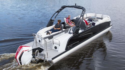 Außenborder-Pontonboot - VOGUE® 27 XT - Bateaux Princecraft - Open / mit Seitenkonsole / Wasserski