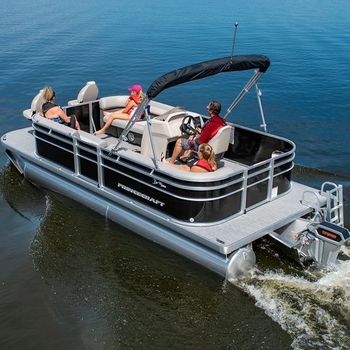 Außenborder-Pontonboot - BRIOe 210-2S - Bateaux Princecraft - Open / mit Seitenkonsole / Sportfischer