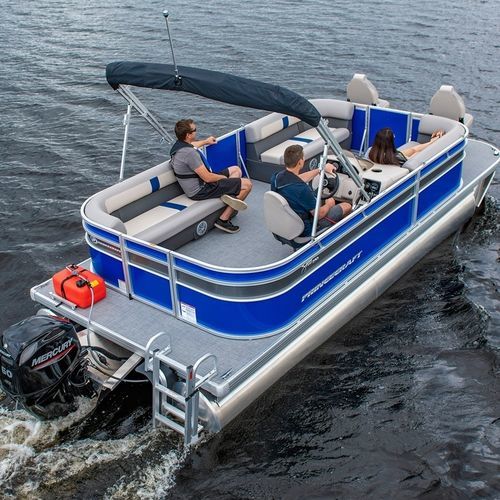 Außenborder-Pontonboot - JAZZ 210-2S - Bateaux Princecraft - Open / mit Seitenkonsole / für Angelsport