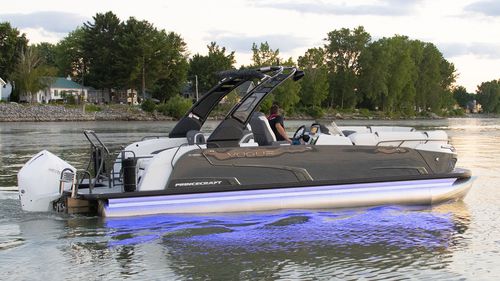 Außenborder-Pontonboot - VOGUE® 25 XT - Bateaux Princecraft - tri-tube / Open / mit Seitenkonsole