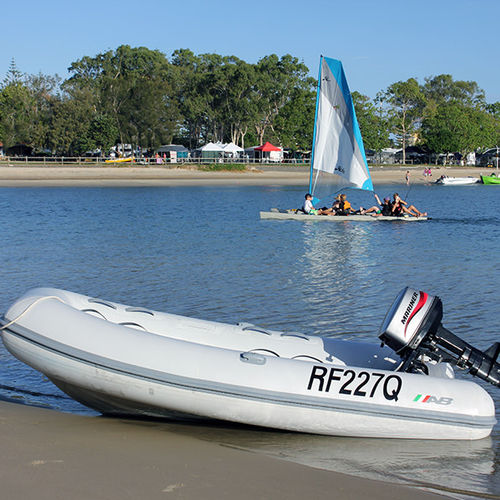 Außenborder-Schlauchboot - 10 UL - AB Inflatables - halbstarr / Open / Aluminium