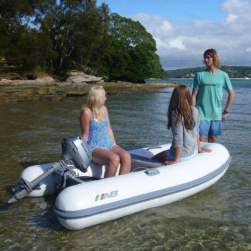 Außenborder-Schlauchboot - 7.5 UL - AB Inflatables - halbstarr / Open / Aluminium