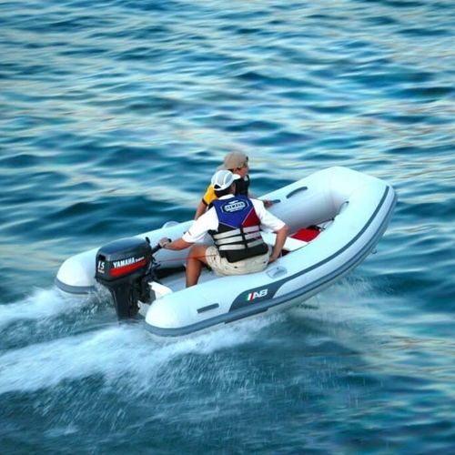 Außenborder-Schlauchboot - 9 VL - AB Inflatables - halbstarr / Open / für die Fischerei