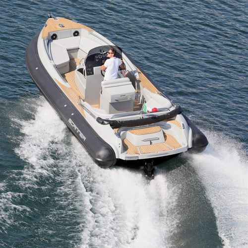 Außenborder-Schlauchboot - ENVY 770 - SCANNER - halbstarr / mit Mittelkonsole / Open