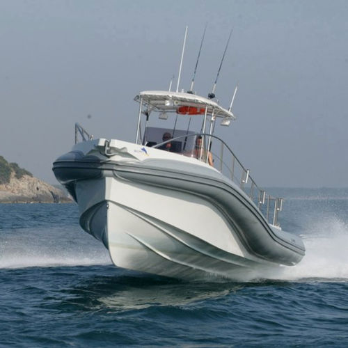 Außenborder-Schlauchboot - SCANFISH 999  - SCANNER - zweimotorig / halbstarr / mit Mittelkonsole