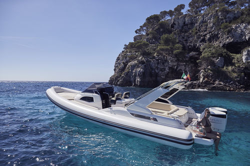 Außenborder-Schlauchboot - CLUBMAN 35 - Joker Boat - zweimotorig / halbstarr / Open