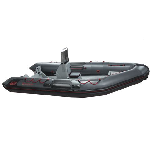 Taucherbasisboot Berufsschiff - HD-480 - Narwhal - Forschungsboot / Außenborder / Festrumpf-Schlauchboot