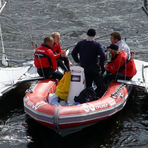 Nutzfahrzeug Berufsschiff - WB-550 - Narwhal - Taucherbasisboot / Außenborder / Festrumpf-Schlauchboot