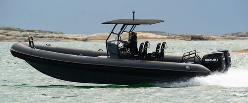 Außenborder-Schlauchboot - R9 series - RUPERT MARINE - zweimotorig / halbstarr / Open